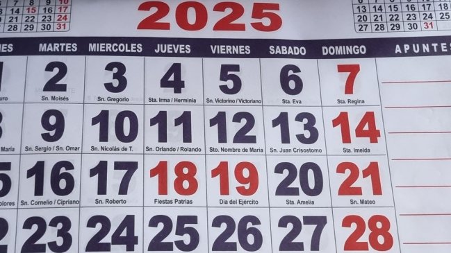 Los fines de semana largos del año 2025