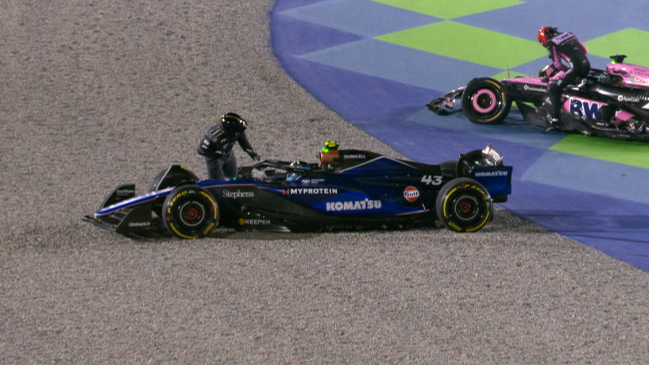 Franco Colapinto quedó fuera del GP de Qatar tras un choque en la largada