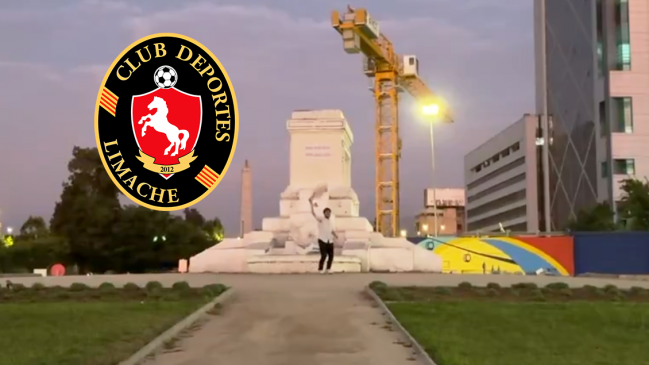 [VIDEO] Solitario hincha festejó el ascenso de Deportes Limache en Plaza Italia