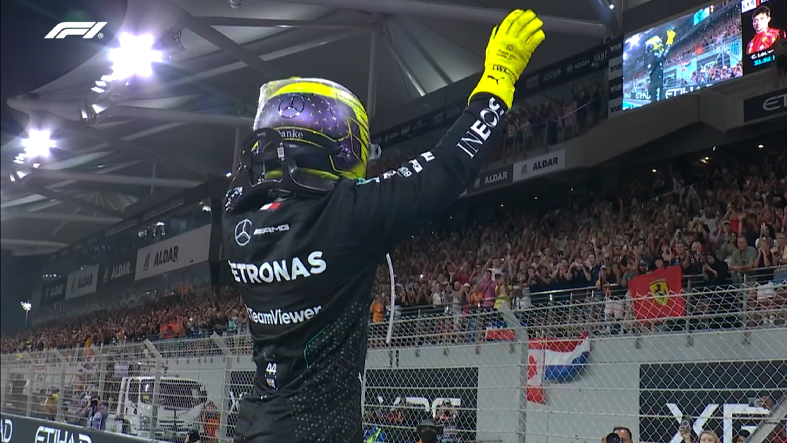 Fin de una era: Hamilton tuvo una emotiva despedida de Mercedes en Abu Dhabi
