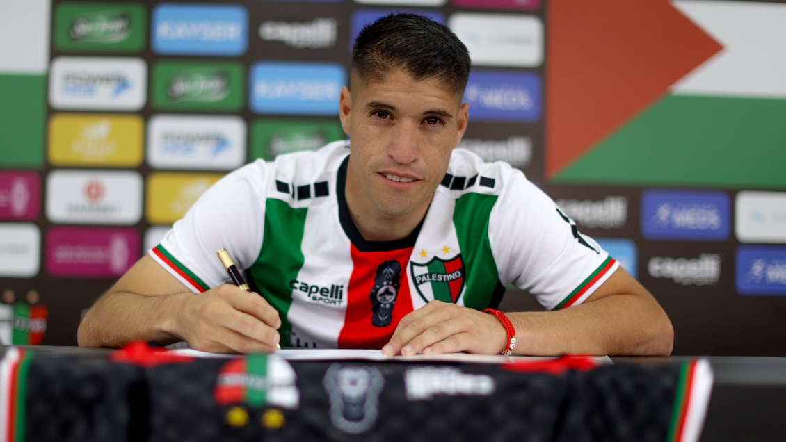 Palestino oficializó el fichaje del delantero Gonzalo Tapia
