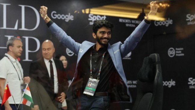 Gukesh se convirtió en el campeón mundial de ajedrez más joven de la historia