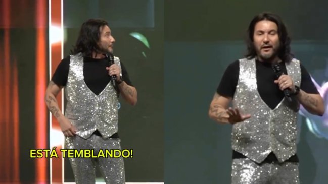 Felipe Avello vivió el sismo en pleno show: Así reaccionó el público