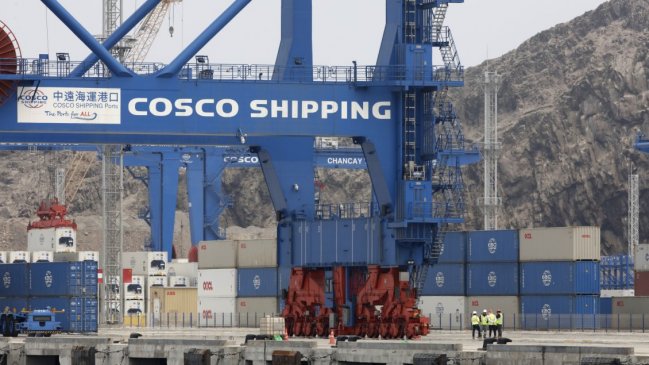 Llega a China el primer cargamento de productos peruanos desde el megapuerto de Chancay