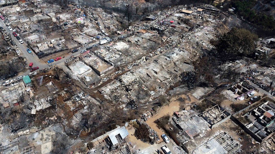 Encuesta Ipsos: El megaincendio de febrero fue el hecho más importante de 2024