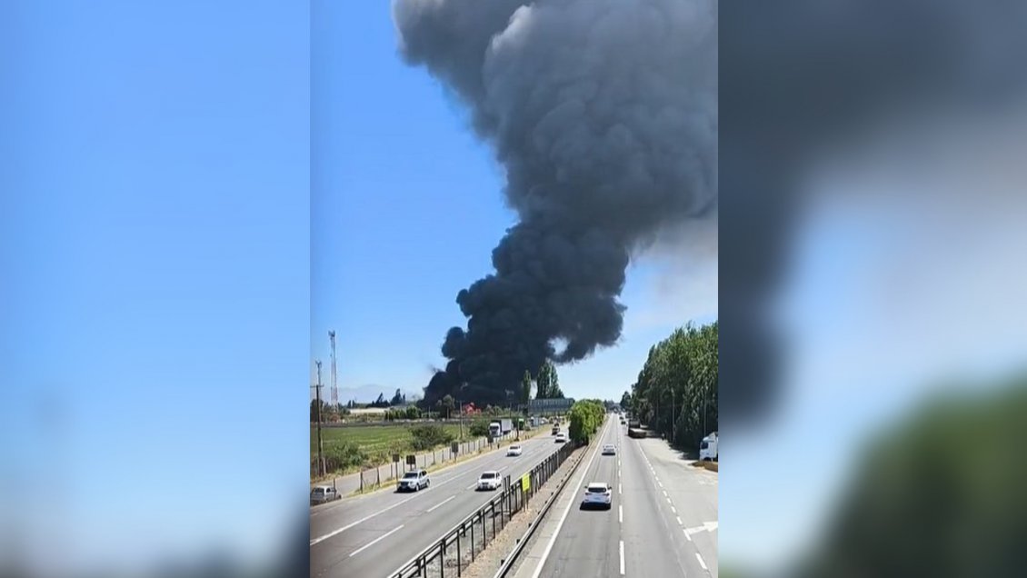 Gran incendio afecta a empresa frutícola en Requínoa