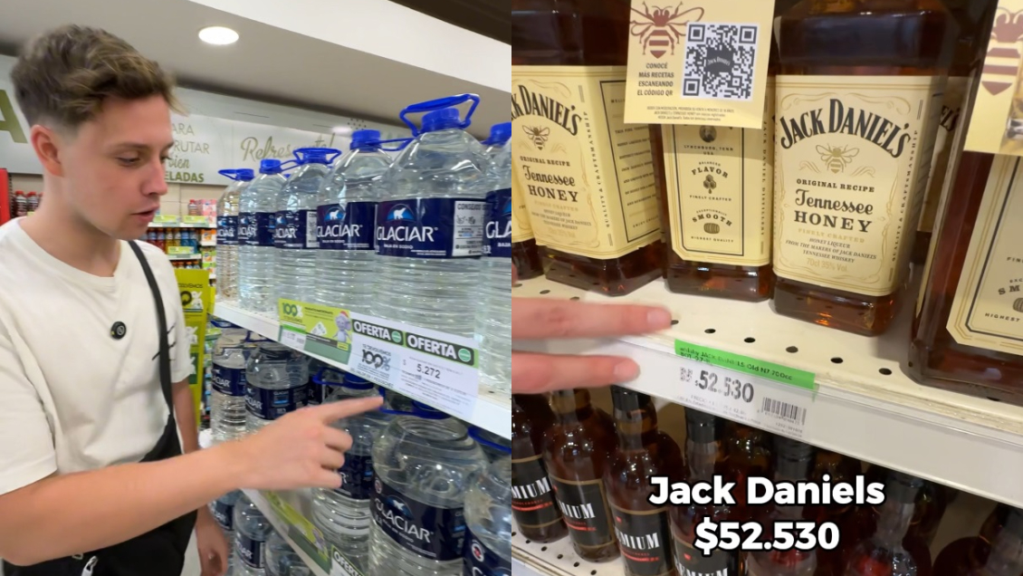 Chileno comparó precios en supermercado argentino: 