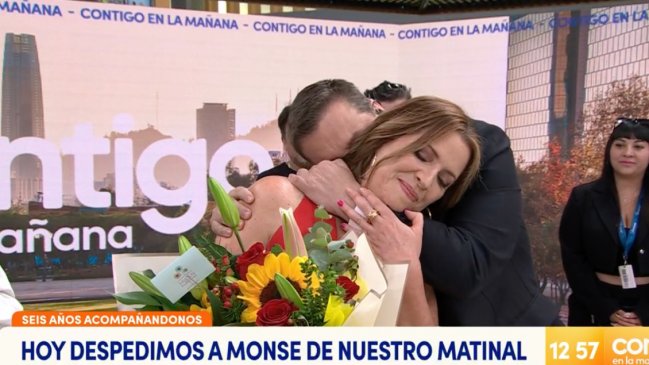 Monserrat Álvarez recibió emotiva despedida de Chilevisión