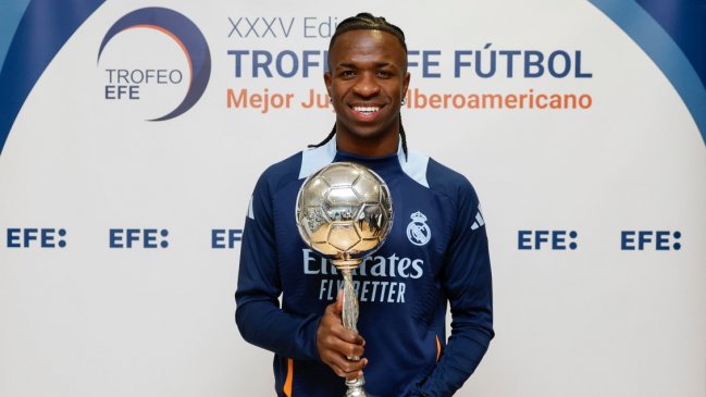 Vinicius fue galardonado como el Mejor Jugador Iberoamericano 2024