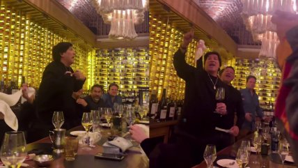   ¡Llegó caído del cielo Bam Bam!: Zamorano cantó su canción en el cumpleaños de Pablo Galdames 