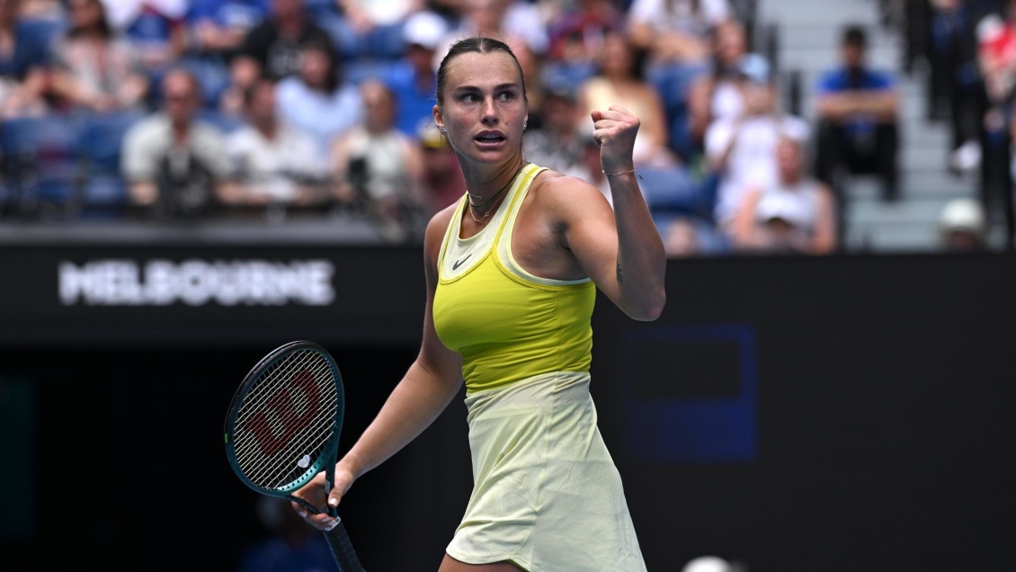 Aryna Sabalenka se mantuvo firme en su camino al tricampeonato en Australia