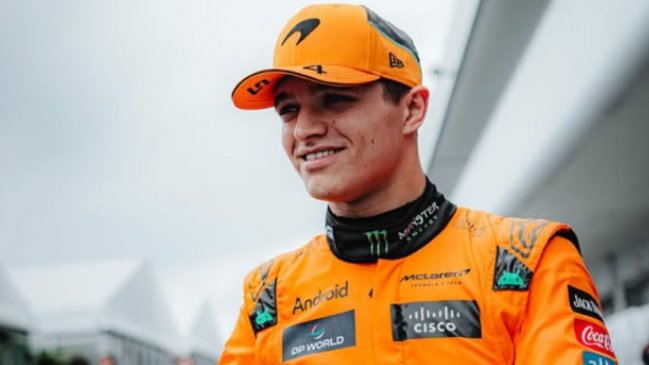 Así quedó el Ferrari de Lando Norris tras accidente