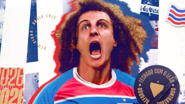 David Luiz fichó en Fortaleza y será compañero de Kuscevic