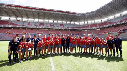   La Roja Sub 20 reconoció la cancha en que hará su debut en el Sudamericano de Venezuela 