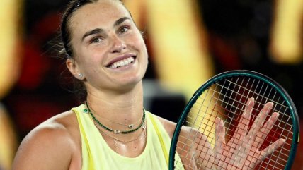   La felicidad de Aryna Sabalenka tras instalarse en la final del Abierto de Australia 