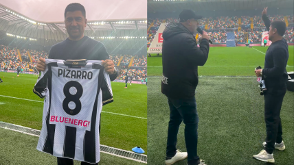   David Pizarro fue espectador de lujo en duelo entre Udinese y Roma 