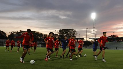   La selección chilena sub 20 entrenó pensando en su compromiso ante Perú en el Sudamericano 