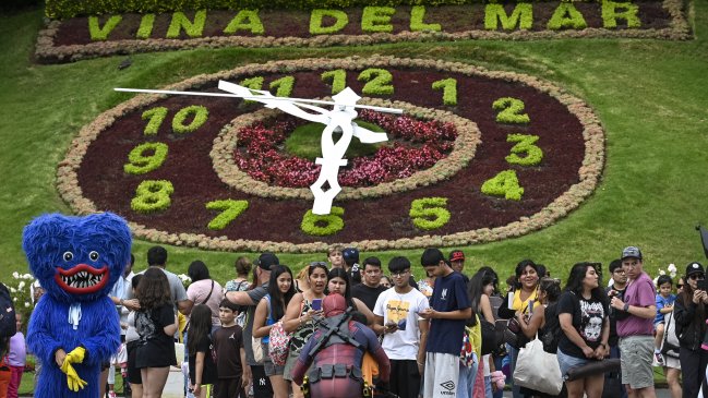 Vandalizan Reloj de Flores de Viña del Mar