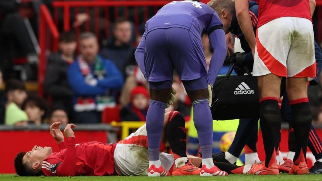 Lisandro Martínez abandonó lesionado y entre lágrimas la derrota de Manchester United