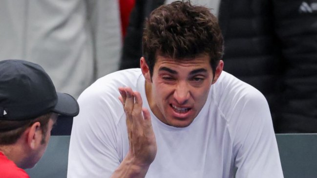 Así quedó el ojo de Cristian Garin tras la embestida de Zizou Bergs