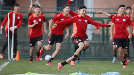   La Roja sub 20 realizó su último entrenamiento para el partido ante Paraguay 