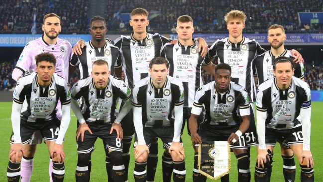 Udinese rescató un empate en su visita a Napoli