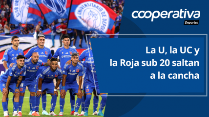   Cooperativa Deportes: La U, la UC y la Roja sub 20 saltan a la cancha por Copa Chile 