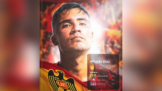 Unión Española anunció principio de acuerdo para fichar a Nicolás Díaz