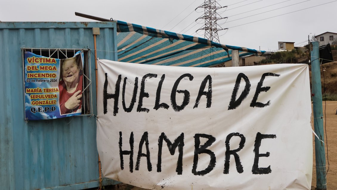 Tras 10 días, damnificados del megaincendio finalizan huelga de hambre