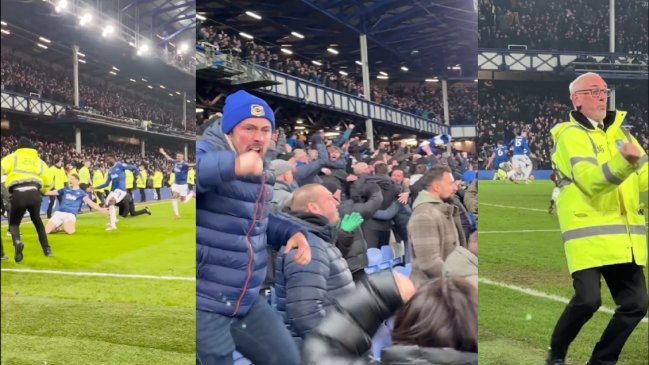 [VIDEO] Gorro de Everton de Viña se robó las miradas tras el derbi de Merseyside