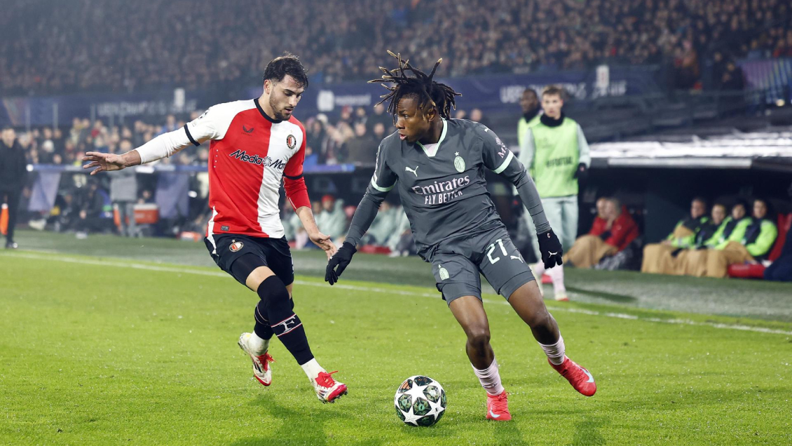 AC Milan buscará remontar contra Feyenoord en los play-offs de Champions League