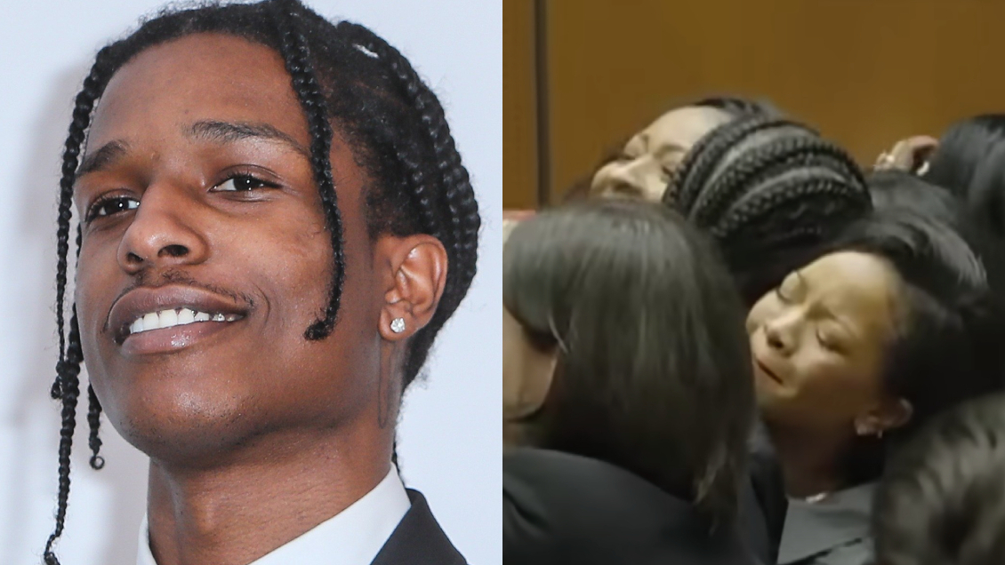 A$ap Rocky reaccionó con euforia al ser absuelto en caso de agresión: Corrió a abrazar a Rihanna