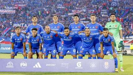   La formación de la U para recibir a Unión La Calera 