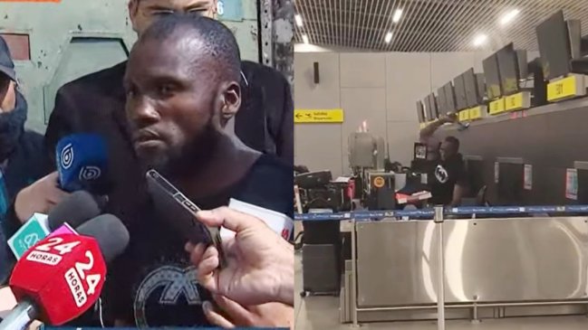 Reincidente: Hombre volvió a desatar caos y destrucción en el Aeropuerto de Santiago