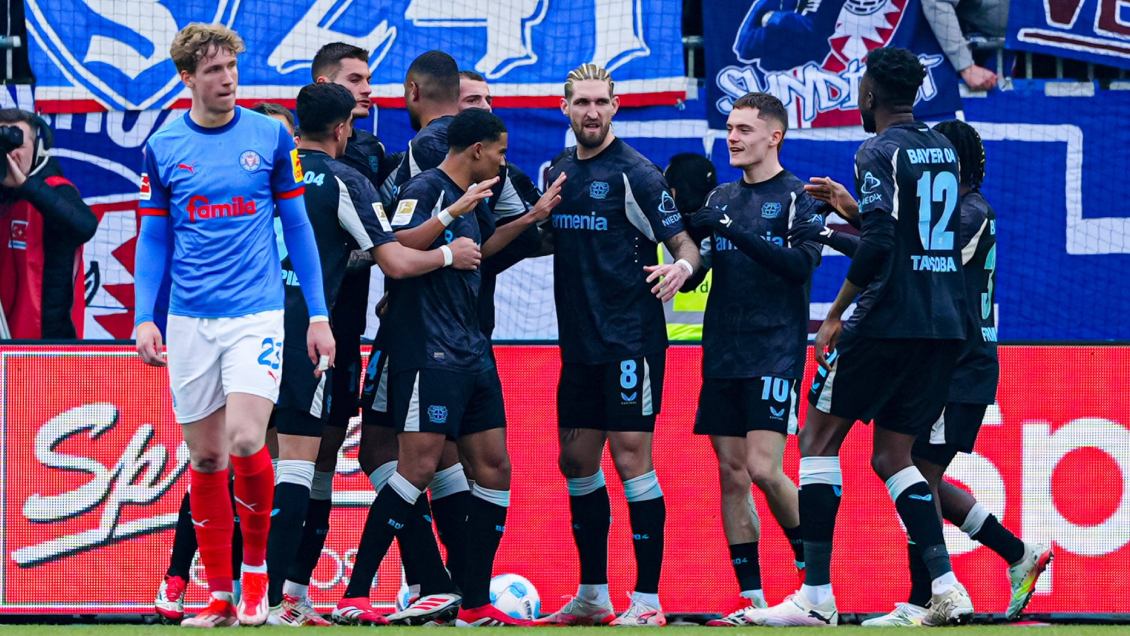 B. Leverkusen retomó los festejos en la Bundesliga tras vencer a Holstein Kiel