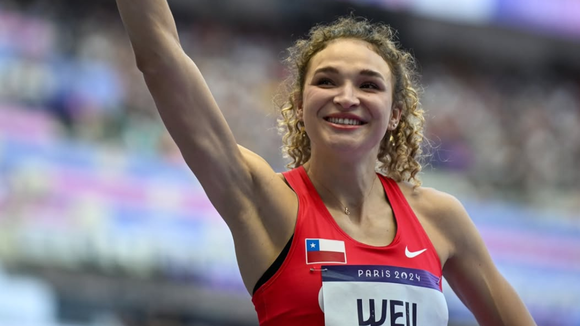 Martina Weil batió el récord chileno de 400 metros indoor por cuarta vez