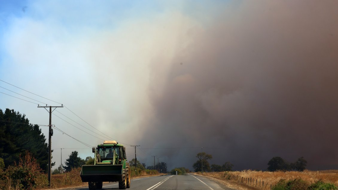 La Araucanía: Plan Cosecha Segura continúa mientras se combaten incendios activos