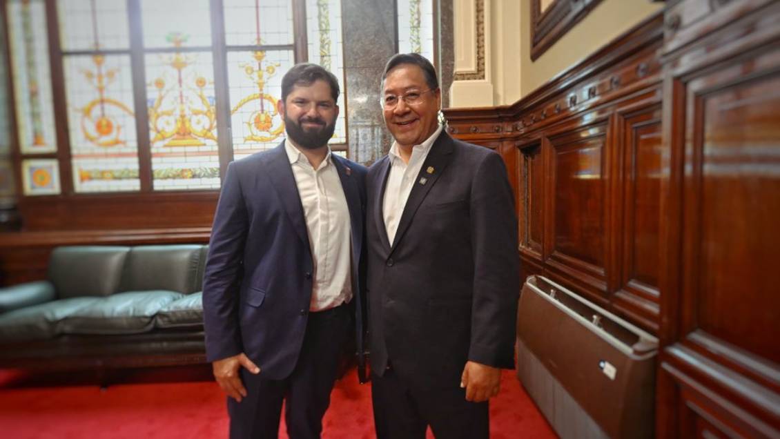 Boric celebró encuentro con Arce: 