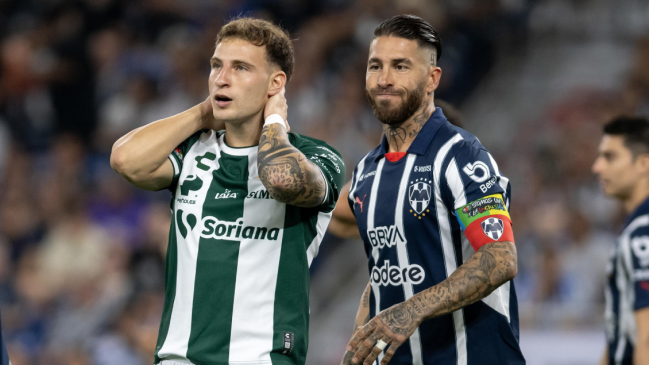 Barticciotto anotó un golazo para Santos Laguna ante el Monterrey de Sergio Ramos