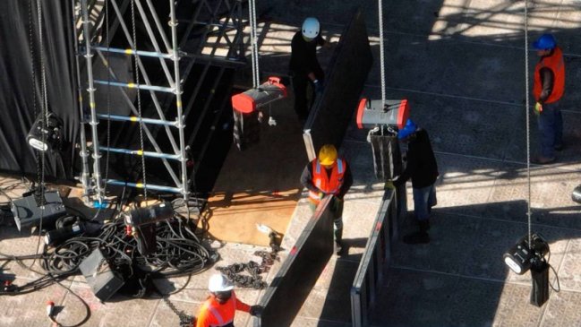 Comenzó el desmontaje del escenario de Shakira en el Estadio Nacional