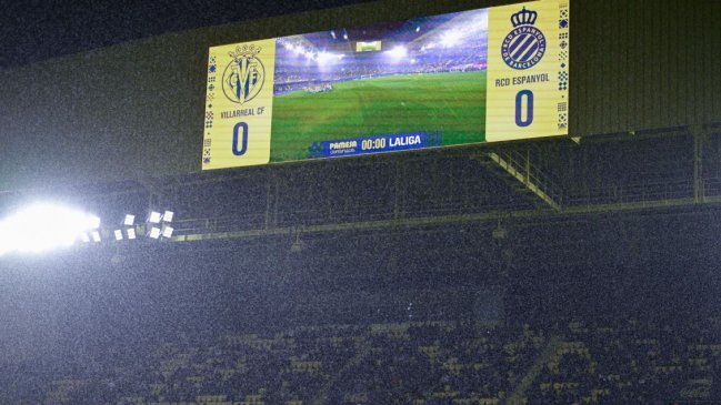 Emergencia meteorológica obligó a suspender duelo de Villarreal y Espanyol