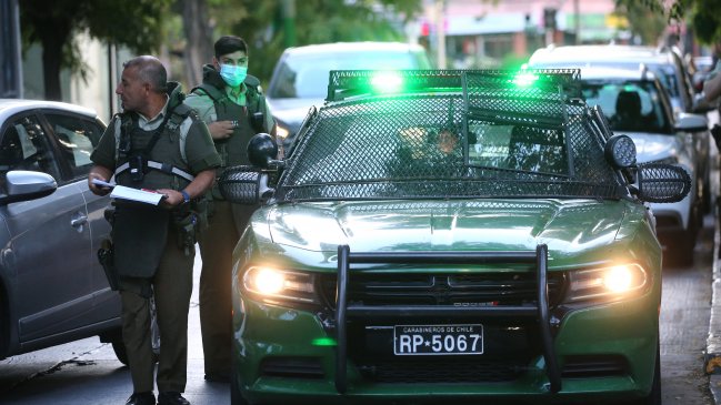 Tres sujetos detenidos tras persecución en el sector sur de Santiago