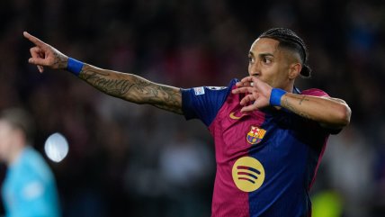   Champions: Raphinha marcó doblete ante Benfica y lideró la clasificación de Barcelona a cuartos 