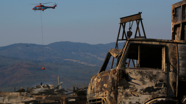 Agricultores piden ayuda al Gobierno tras incendios en provincia de Malleco