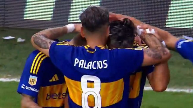 [VIDEO] Palacios entregó otra asistencia en duelo de Boca ante Defensa y Justicia