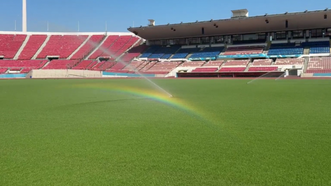 Reporte positivo: La cancha del Estadio Nacional avanza de gran manera para partido de la Roja