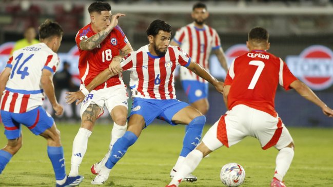 [VIDEO] ¡Era un golazo! Cepeda tuvo la más clara de La Roja ante Paraguay en el primer tiempo