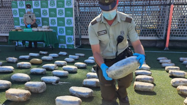 OS-7 incautó más de 240 kilos de droga en sector La Negra de Antofagasta