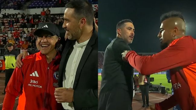 [VIDEO] El emotivo abrazo de Alexis y Vidal con Bravo antes del duelo con Ecuador