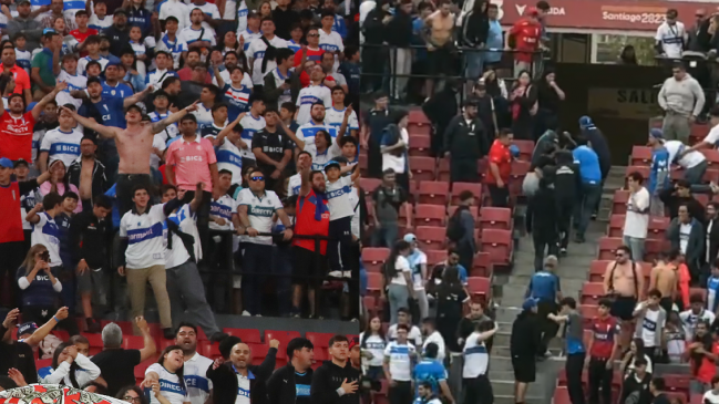 Riña entre barristas de la UC terminó con heridos en el Estadio Nacional